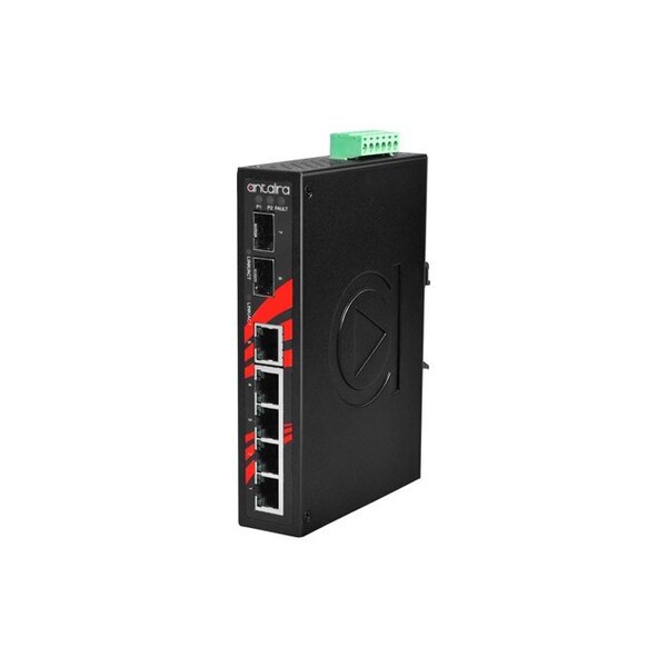 7-Port Industrial Gigabit Unmanaged Ethernet Switch, with 5-10/100/1000Tx and 2-100/1000 SFP Slots